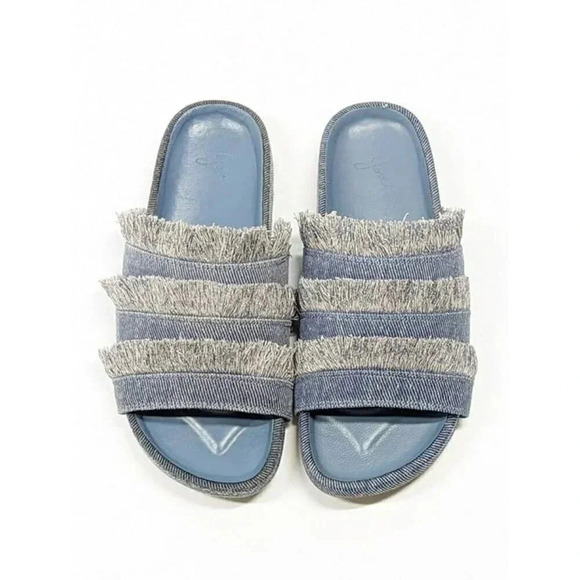 Joie Women's Jaden Dark Denim Pool Slide Sandals Size 36.5 EU (MSRP $228) - Picture 3 of 8